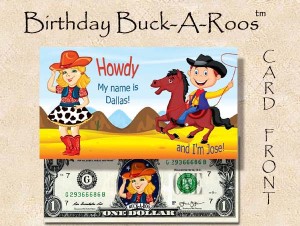 Birthday Buck-A-Roos #1 - Santa Dollars